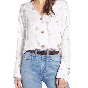 Something Navy – Pretty Button Through Top